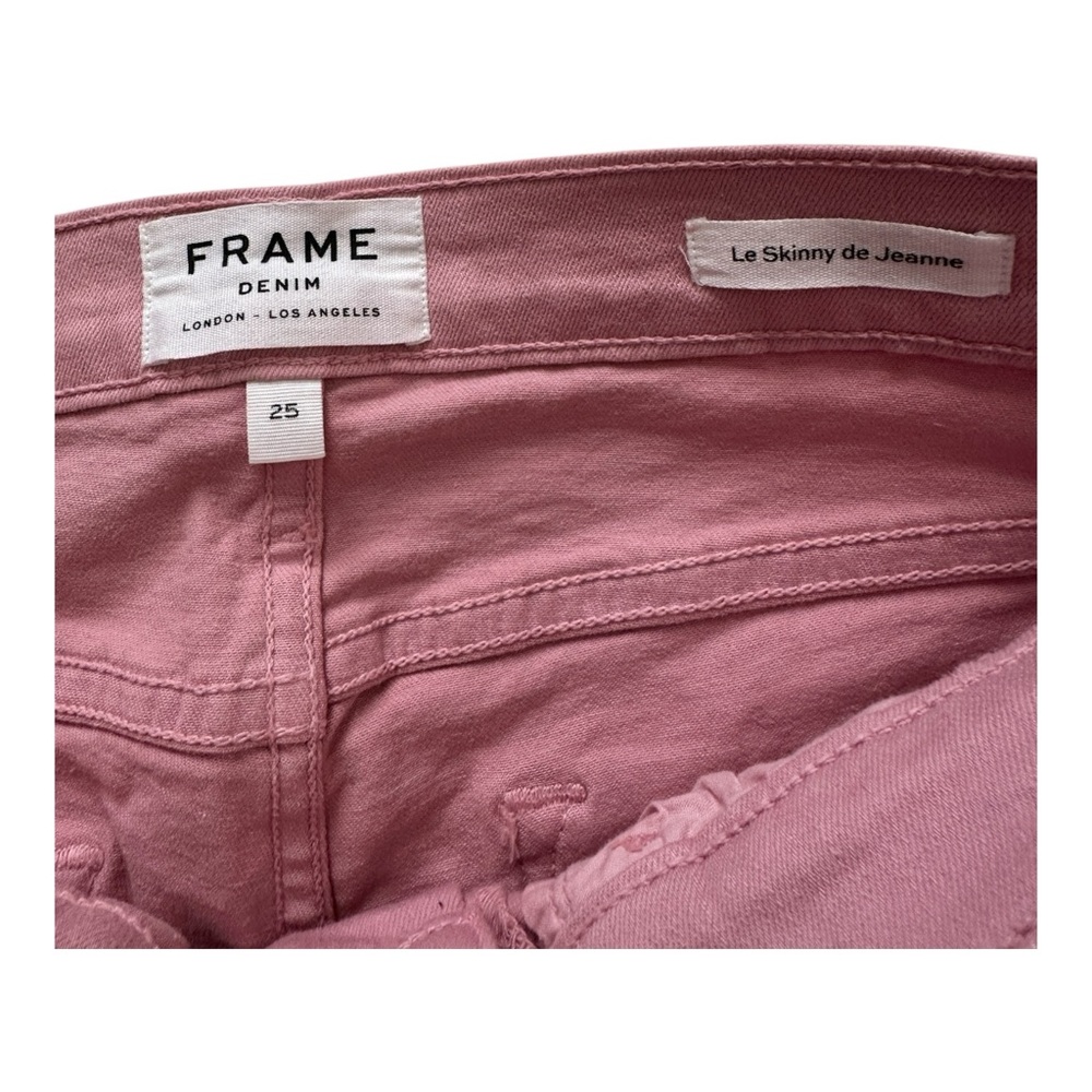 Frame Denim Women's Le Skinny de Jeanne Pink Bloom Size 25 - Picture 5 of 9